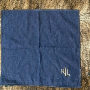 Ralph Lauren home Denim Accent Sham embroidery
